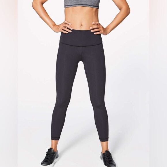 Lululemon wunder under hi rise 7/8 tight black size 4 - Picture 1 of 5